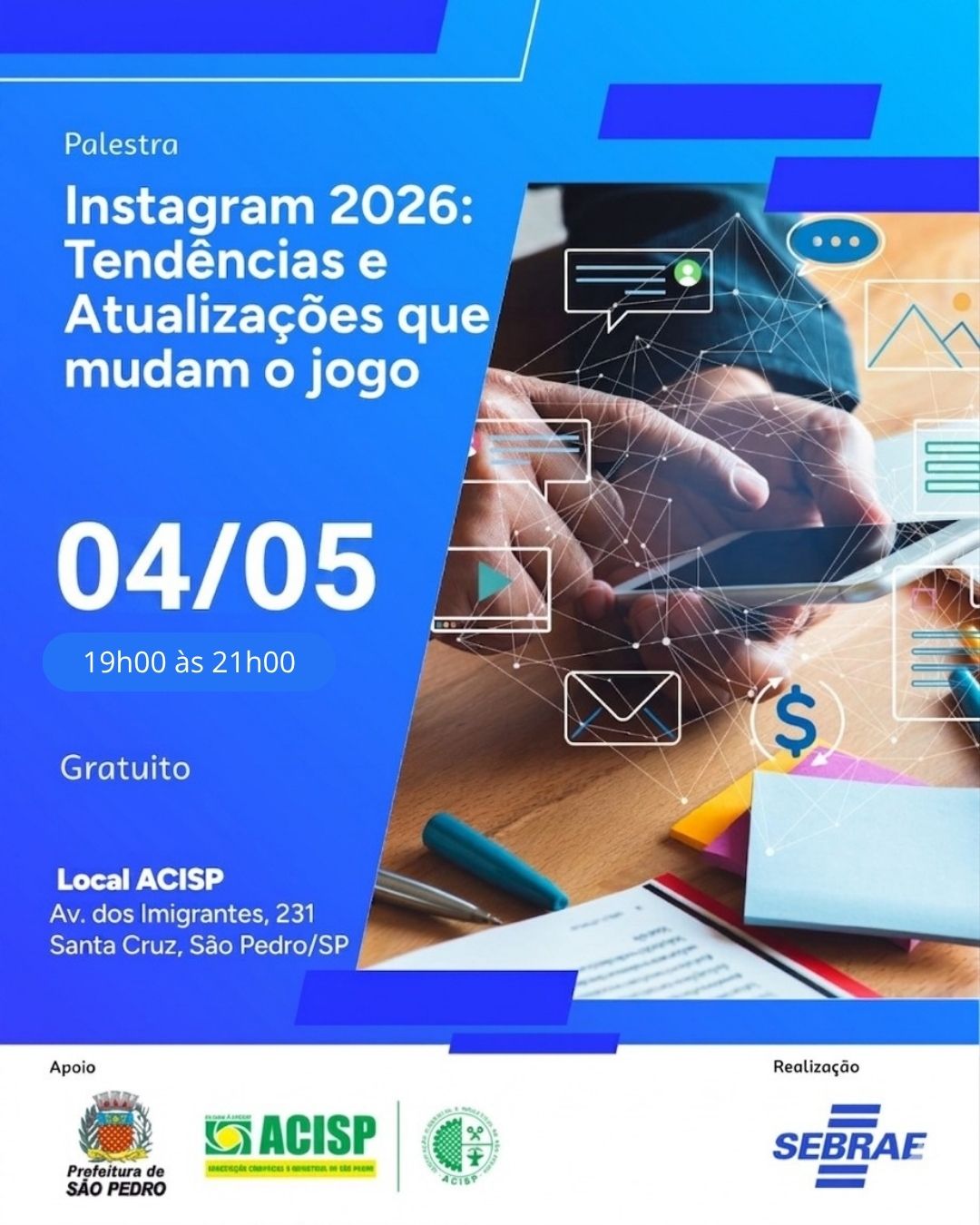 Palestra: Instagram 2026: tendências e atualizações que mudam o jogo