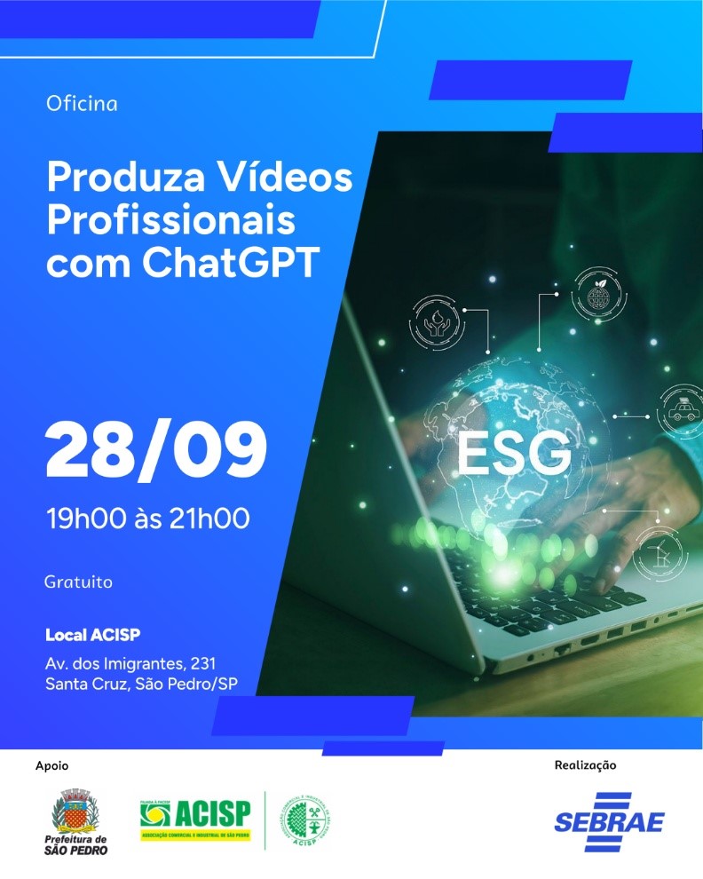 Oficina “Faça Fácil: Produza Vídeos Profissionais com ChatGPT”