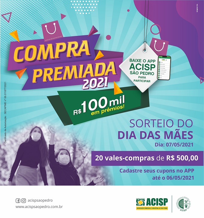 Confira os ganhadores do sorteio de Dia das Mães da Compra Premiada 2021