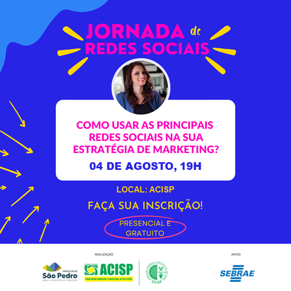 Jornada de Redes Sociais recebe inscrições para nova turma em São Pedro