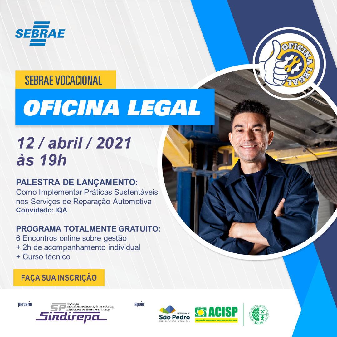 Sebrae realiza curso online exclusivo para empresas de reparação automotiva