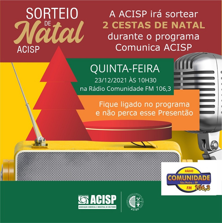 ACISP vai presentear ouvintes com Cestas Natalinas